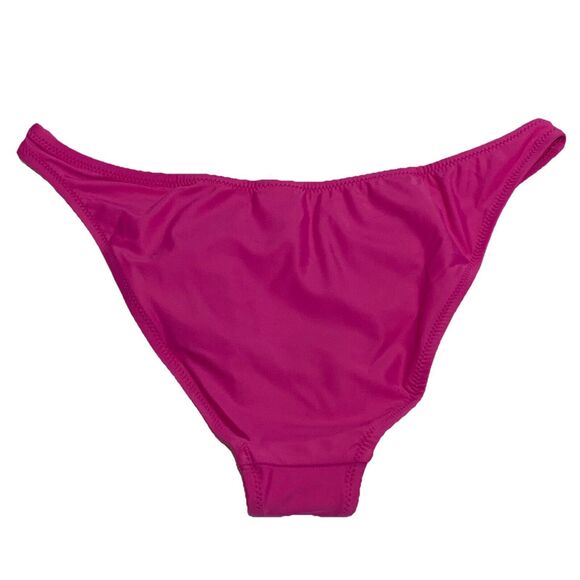 J Crew Heritage 1989 High-Leg Bikini Bottom Fuchsia Pink Size Small Cheeky BP209 - Picture 2 of 6